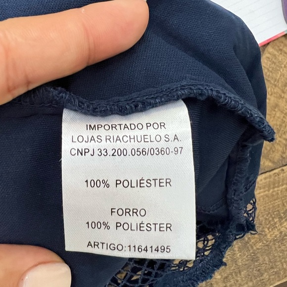 ALK GLAMOUR Crochet Sleeveless Dress.. Blue.. size Small 4/6 - Picture 7 of 7